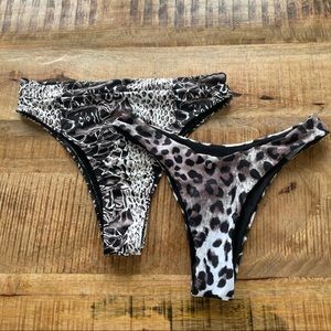 SHEIN High-waisted Bikini Bottoms Size L